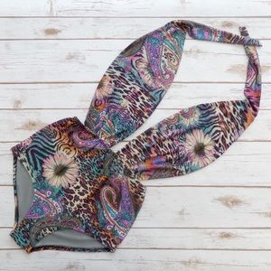 Vintage Retro high waisted one piece swimsuit